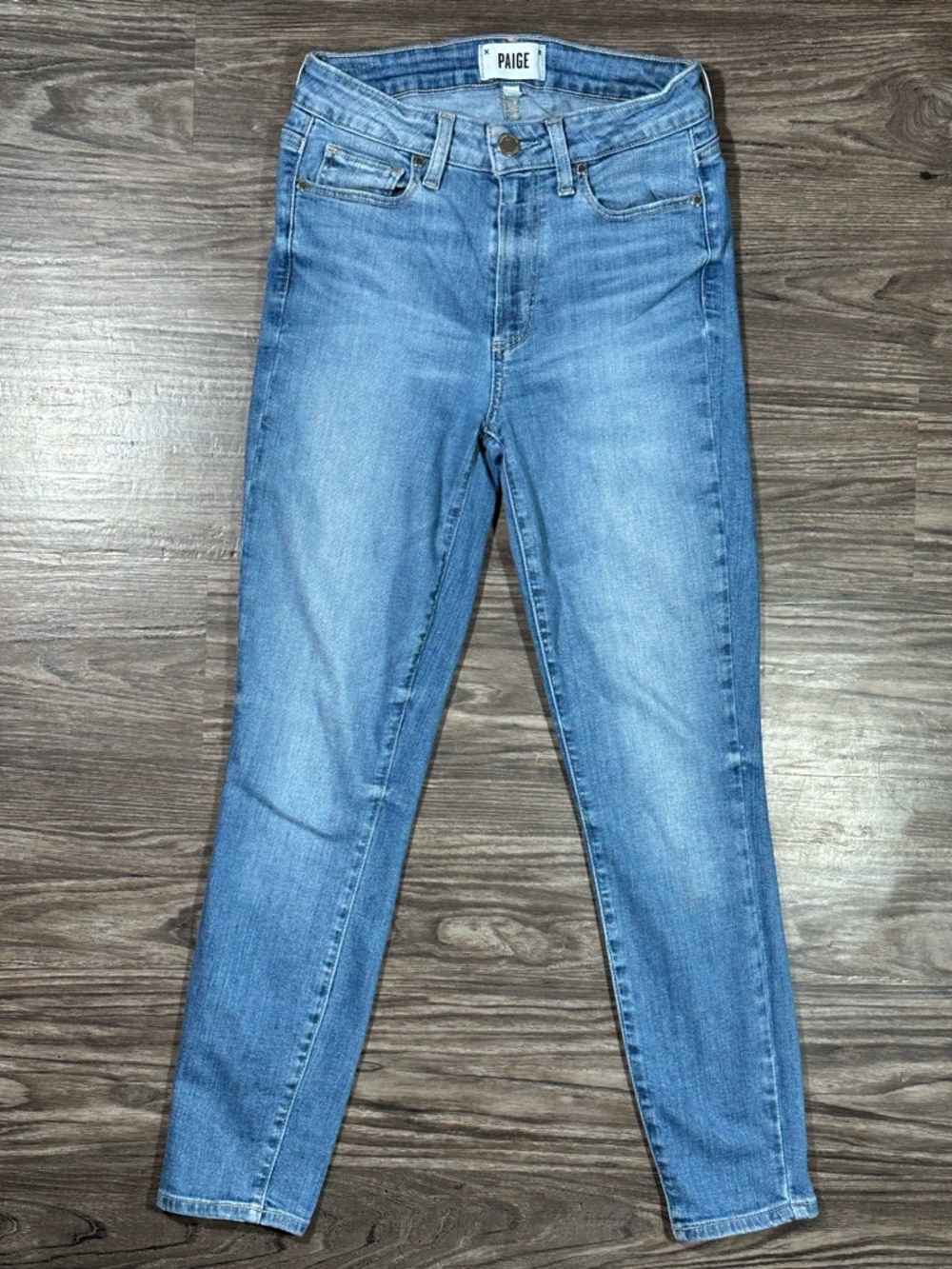 PAIGE HOXTON CROP Mid Rise Skinny Cropped Jeans 26